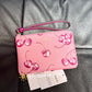 NWT COACH Corner Zip Wristlet with Cherry Print CR819