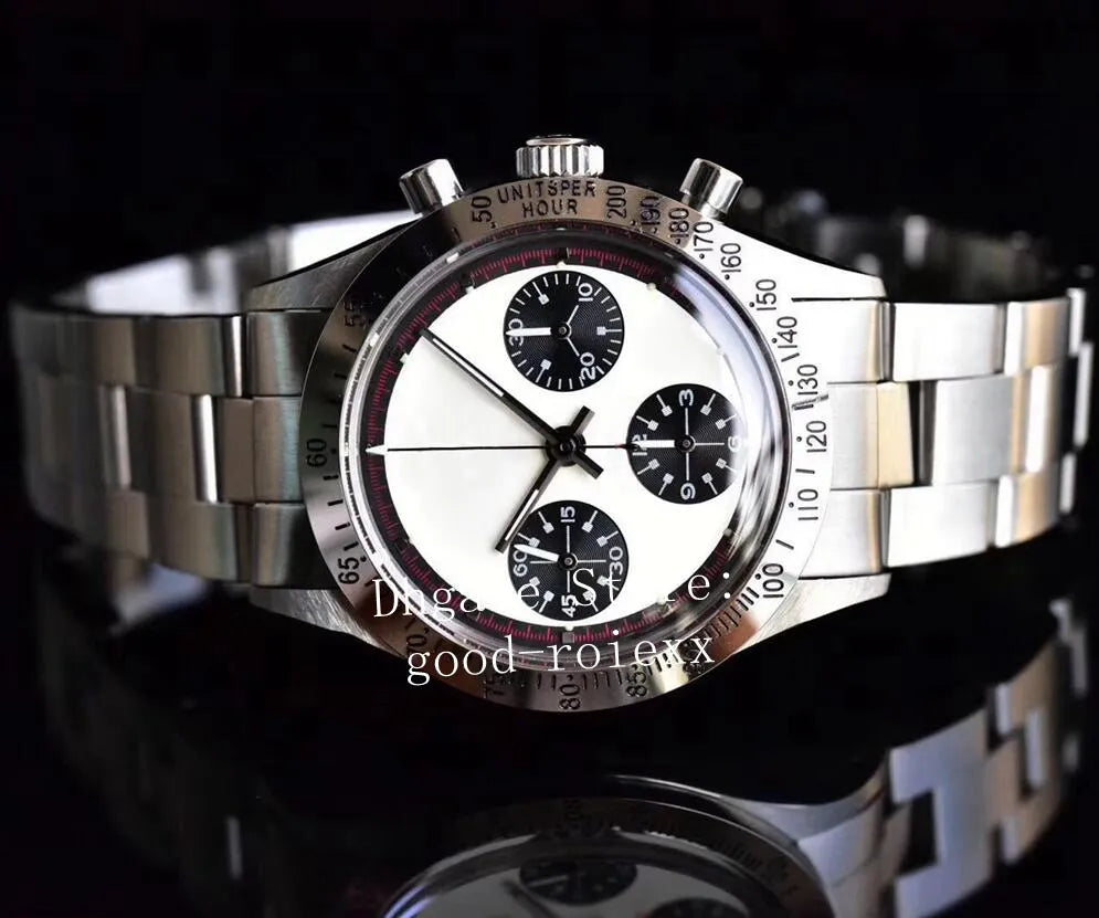 Vintage Sport Watches Men'S Chronograph Watch Men Mechanical 7750 Hand Wind ETA Movement Newman Cosmograph 6263 Valjoux Antique Wristwatches Stopwatch