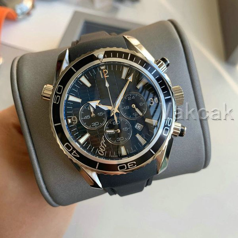 Luxury Men Japanese Quartz Movement Chronograph Stop Watch Fashion Stainless Steel Mens Ceramic Beze Self-Wind Watches New Professional High Quality Aaa