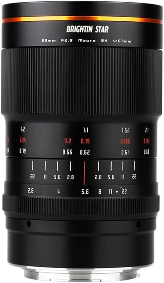 60Mm F2.8 2X Macro Magnification Manual Focus Mirrorless Camera Lens, Fit for Sony Alpha ZV-E10, A7IV, A6400, A7II, A7SIII, A7III, A7C, A6600, A6100, A7RIV, A6000, A7RIII