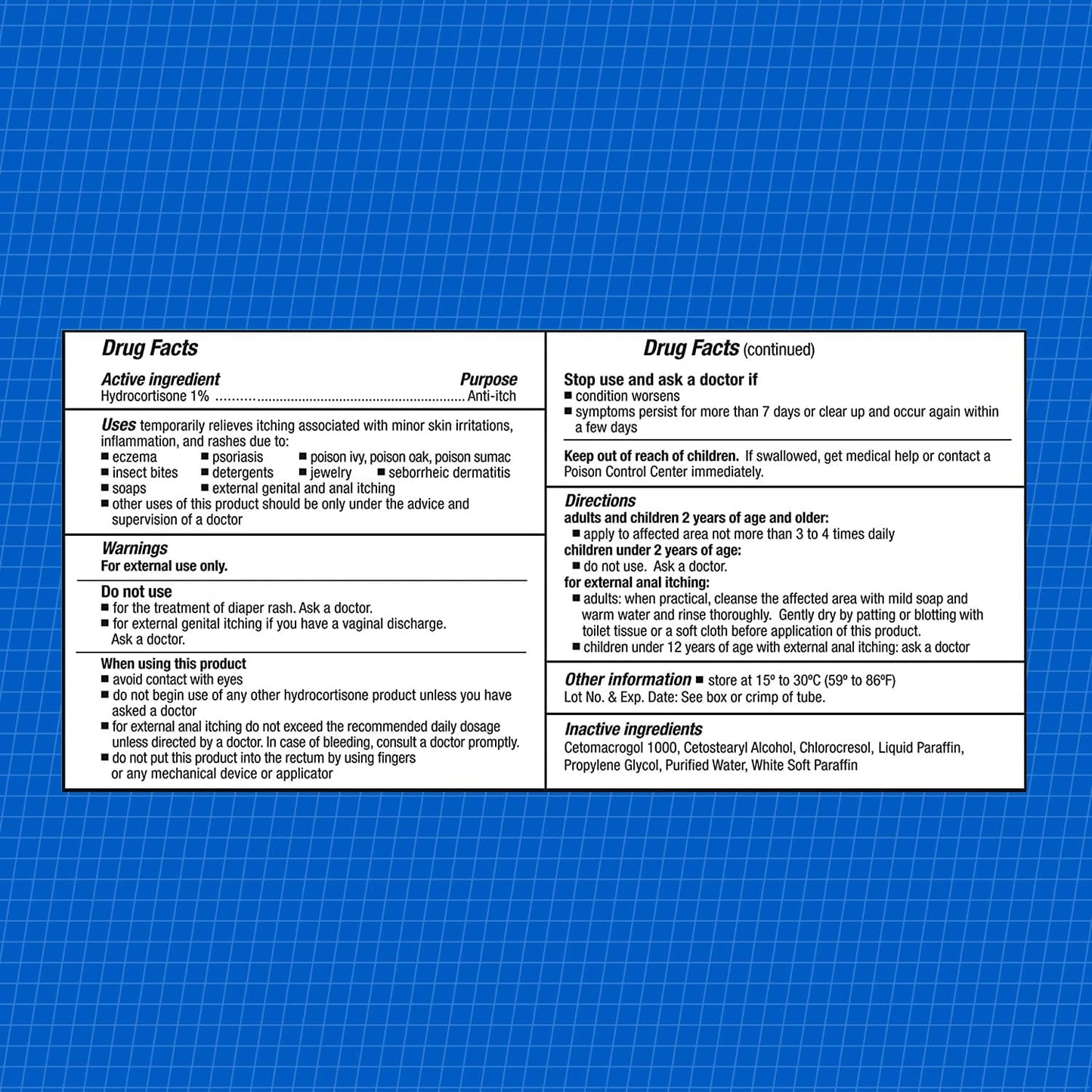 Hydrocortisone 1%, 1Oz Tube (Pack of 3), Maximum Strength Anti-Itch Cream, Relief from Itching and Redness from Bug Bites, Eczema, Psoriasis, Poison Ivy, Oak and Sumac