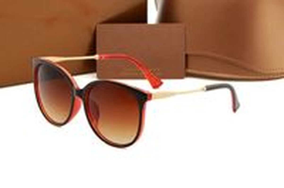 Mens Womens Designer Sunglasses Sun Glasses round Fashion Gold Frame Glass Lens Eyewear for Man Woman with Original Cases Boxs Mixed Color