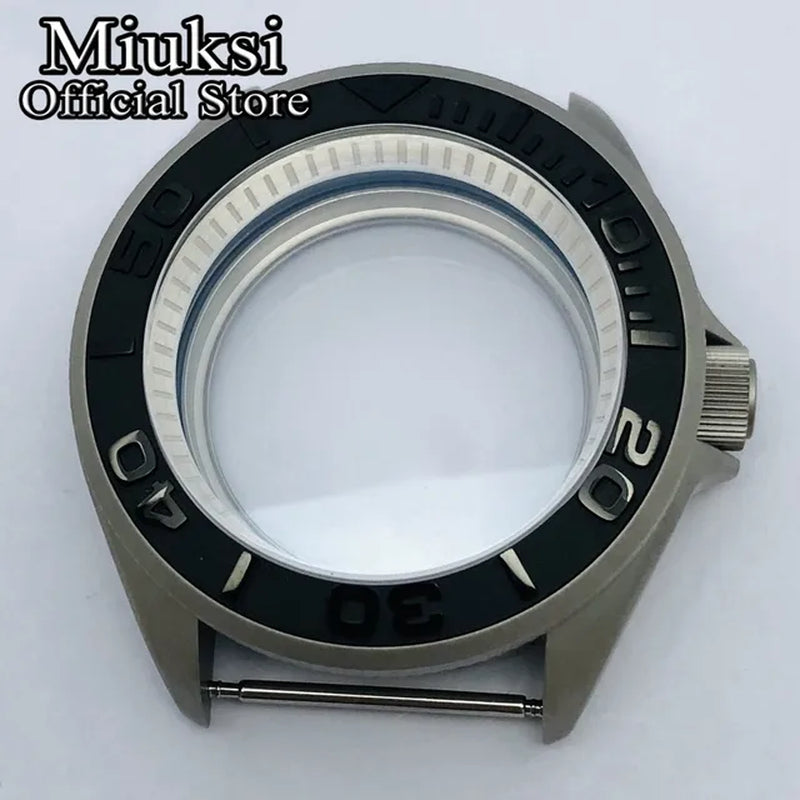 42Mm Watch Case Domed Sapphire Glass Ceramic/Titanium Bezel 200M Water Resistant Fit NH35 NH36 Movement