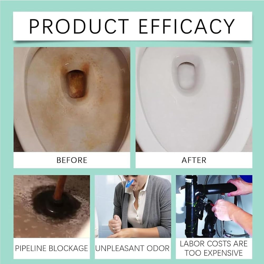 Krazy Clean Toilet Cleaner, Krazy Klean Pro Toilet Cleaner 10 Year Toilets Cleane, Automatic Long-Lasting Cleane Fresh Scent, Crazy Toilets Water Treatment Gel Kit, No Scrubbing Required(3Pcs)