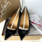 New Christian Louboutin Shoes so Kate 120MM Pumps Size 39 Black Patent Leather