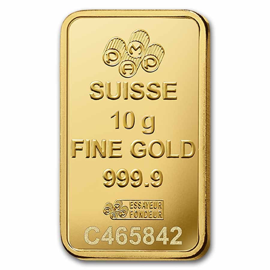 10 Gram Gold Bar - PAMP Lady Fortuna Veriscan® (In Assay)