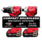 M18 18V Lithium-Ion Brushless Cordless Compact Drill/Impact Combo Kit (2-Tool) W/(2) 2.0 Ah Batteries, Charger & Bag