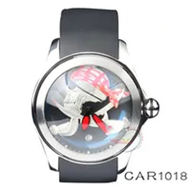 Wristwatches 2024 Luxury Bubble Watch Vintage Automatic Watches Men 46Mm Mechanical Art Eye Ball Dial Clocks Designer Reloj Hombre