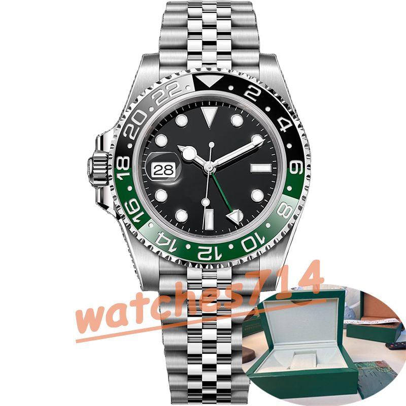 Mens Watch High Quality Luxury Watch 904L Clean Factory Top 3285 Watch Automatic Mechanical Movement 1:1 Ceramic Circle Gmt Standard Time 40Mm Water Proof Witn Box