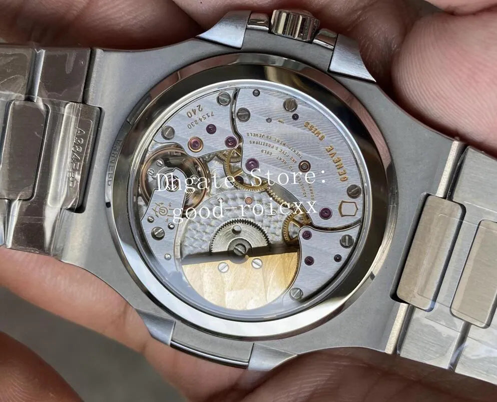 Men'S Watches Men Automatic Blue Dial Sport Watch Sapphire Crystal 40Mm Wristwatches