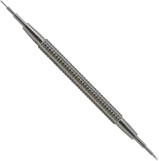 7767-F Watch Spring Bar Tool - Long Stainless Steel Handle with Replaceable Screw in Fine Tool End