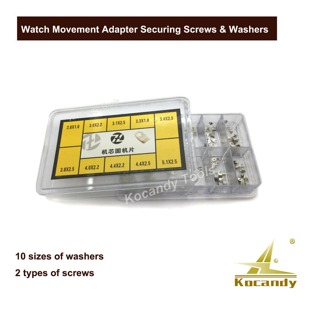 Watch Movement Repair Adapter Securing Screws & Washers for ETA 2836/2834/2846 Watch Replacement Part