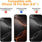 Full Edge Coverage Tempered Glass Screen Protector for Iphone 16 Pro Max 6.9 Inch, 2 Pack Edge Reinforcement, Self-Aligning Installation, Case Friendly HD Screen Protectors