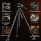 X Potato Jet Tribex Hydraulic Carbon Fiber Tripod, Fast Extend Camera Video Tripod with 4-Step Counterbalance Fluid Head, Step-Less Damping on Pan/Tilt, Load 13.2Lbs for Dslr(Standard Series)