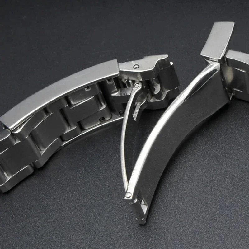 Watch Bracelet for Rolex SUBMARINER DAYTONA SUP GMT Men Fine-Tuning Pull Button Clasp 904L Stainless Steel Watch Chain 20Mm