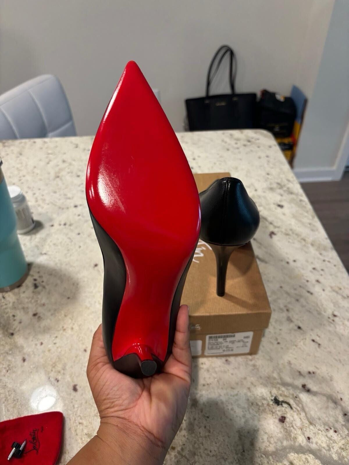 Christian Louboutin so Kate Pointed Toe Pump - Black, US7