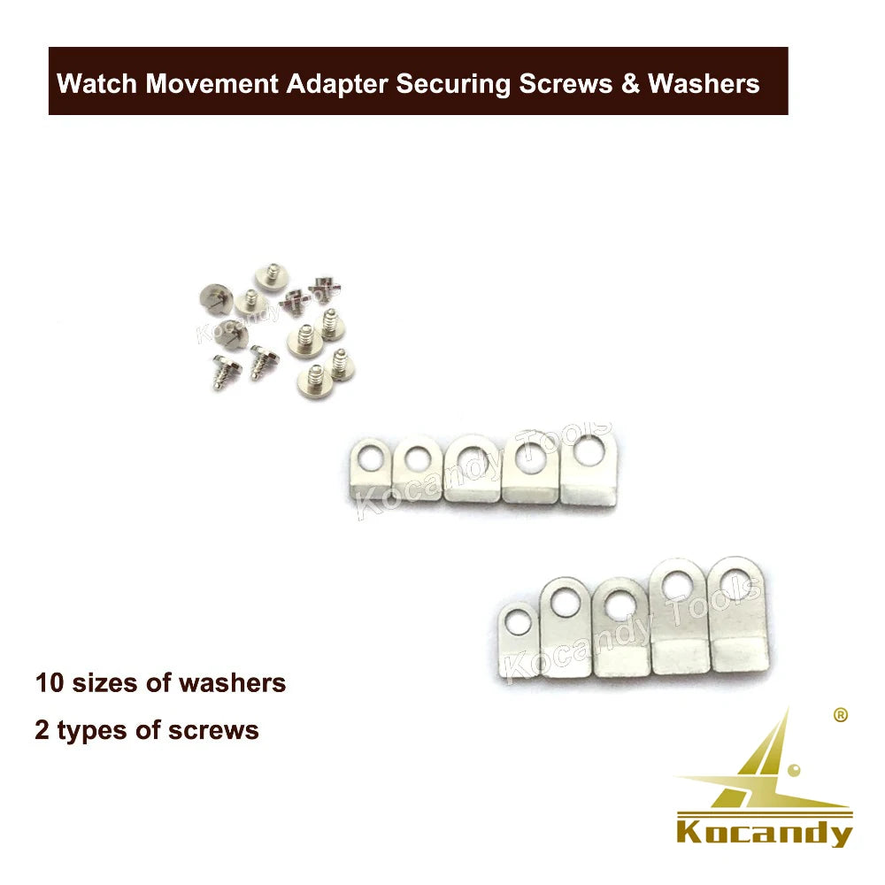 Watch Movement Repair Adapter Securing Screws & Washers for ETA 2836/2834/2846 Watch Replacement Part