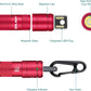 IMINI 2 EDC Rechargeable Keychain Flashlight, 50 Lumens Compact and Portable Mini LED Keyring Lights with Built-In Battery Ideal for Everyday Carry and Emergencies (Passionate Red)