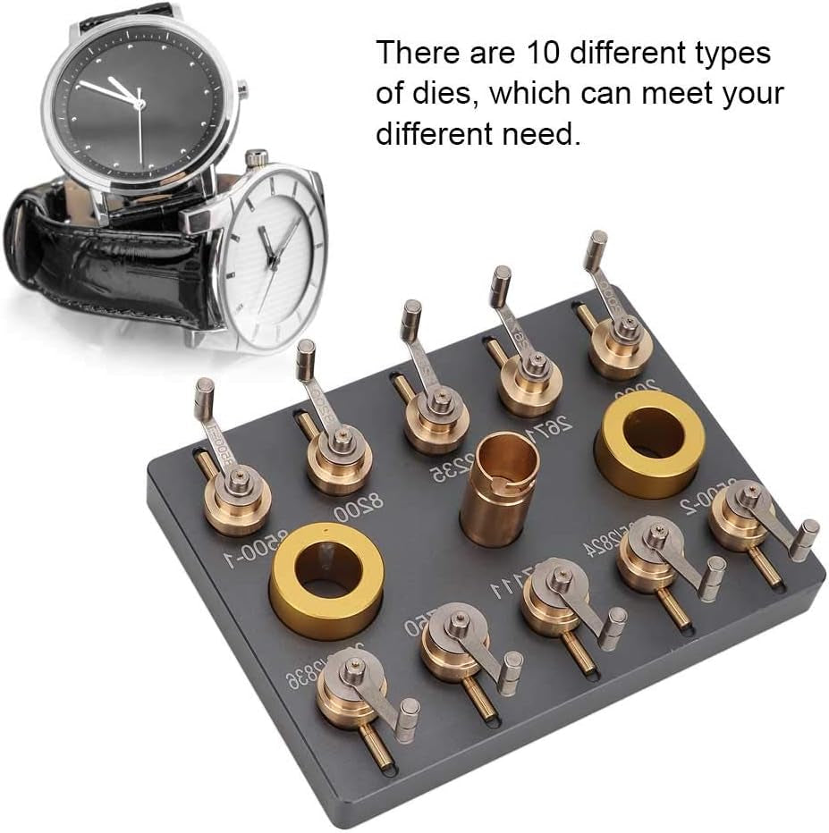 Watch Repair  Mainspring Winder Tool, 10 Types Watch Parts Repair Kits, Watch Mainspring Winder Replacement Accessories Barrels, Alloy Steel Kit