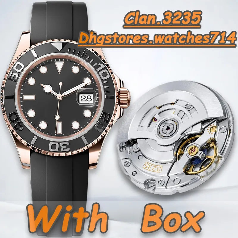 Mens Watch Designer Watches Super Top Clean Watch 42MM Cal.3235 Movement Automatic Watch Rose Gold 904L Stainless Steel Sapphire 100M Waterproof Luminous with Box