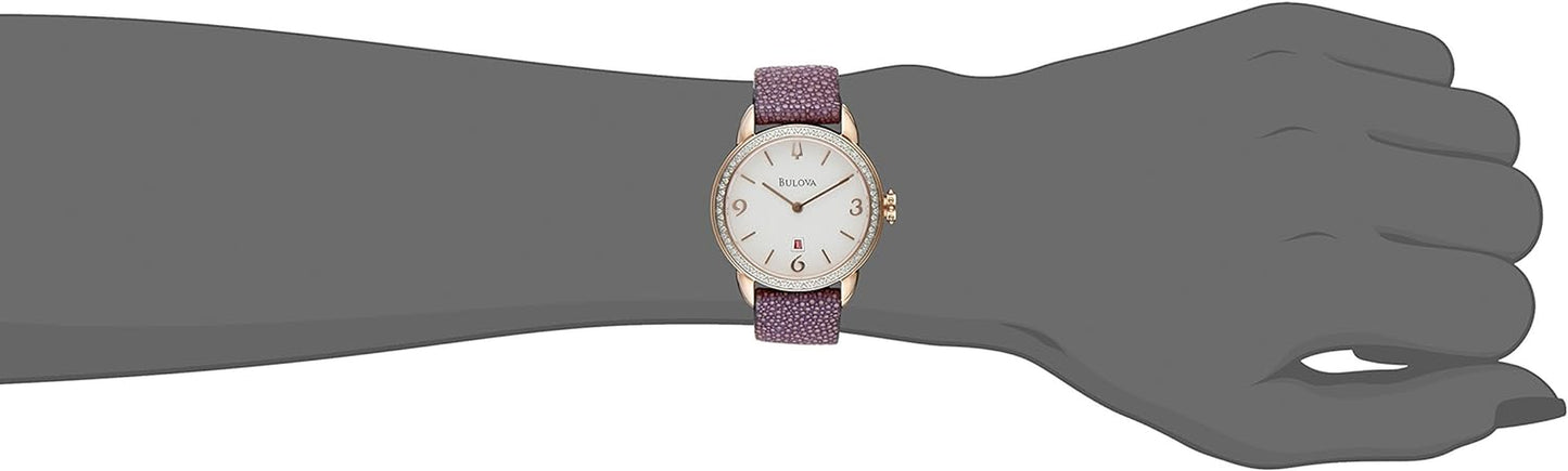 Women'S 98R196 Analog Display Quartz Purple Watch