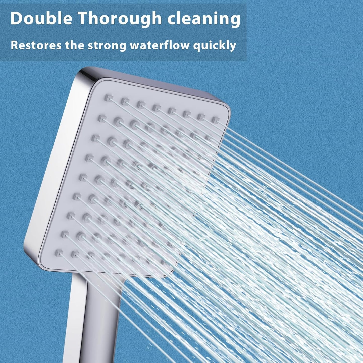 Multi Shower Head Cleaner Tool, Shower Head Cleaning Brush Small Hole, Showerhead Cleaner Picks for Tiny Nozzle Opening Gaps, Blue