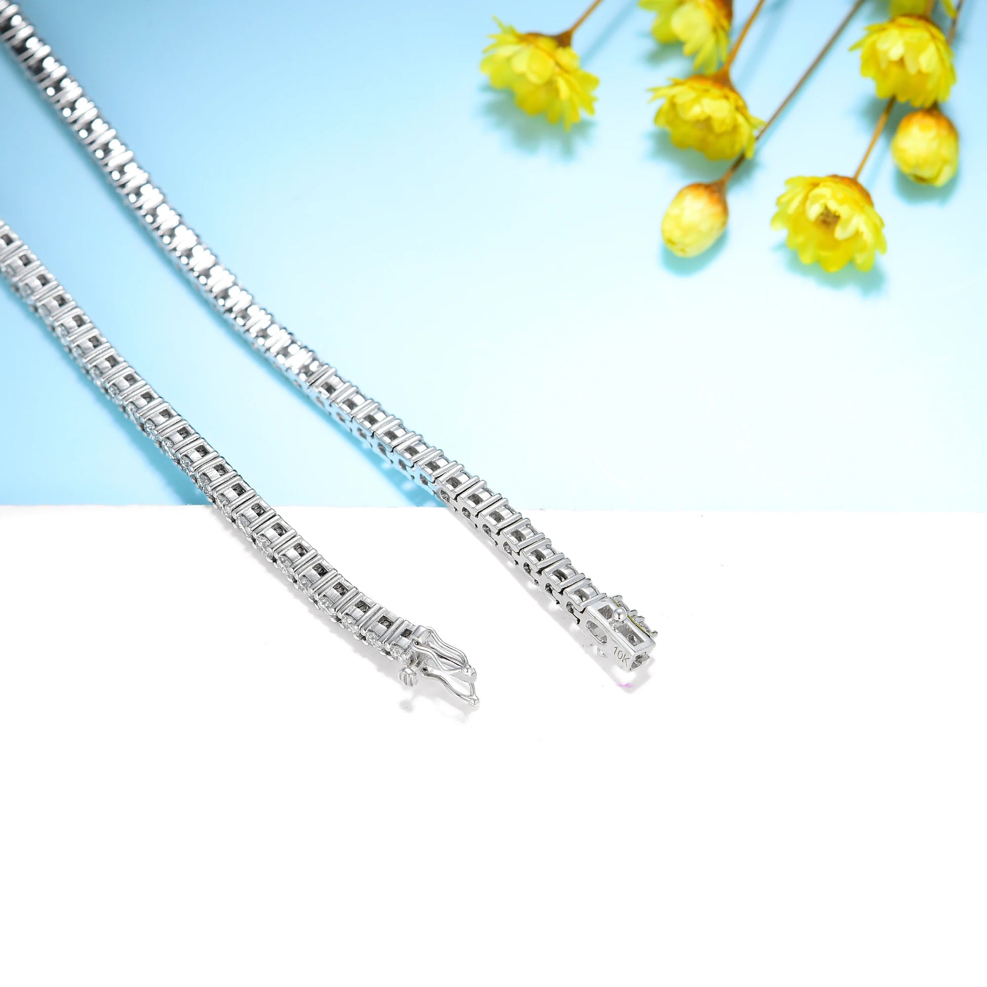 Lab Grown Diamonds Bracelets for Women Men 14K 10K 585 Solid Gold Tennis Bracelet Engagement Classic Christmas