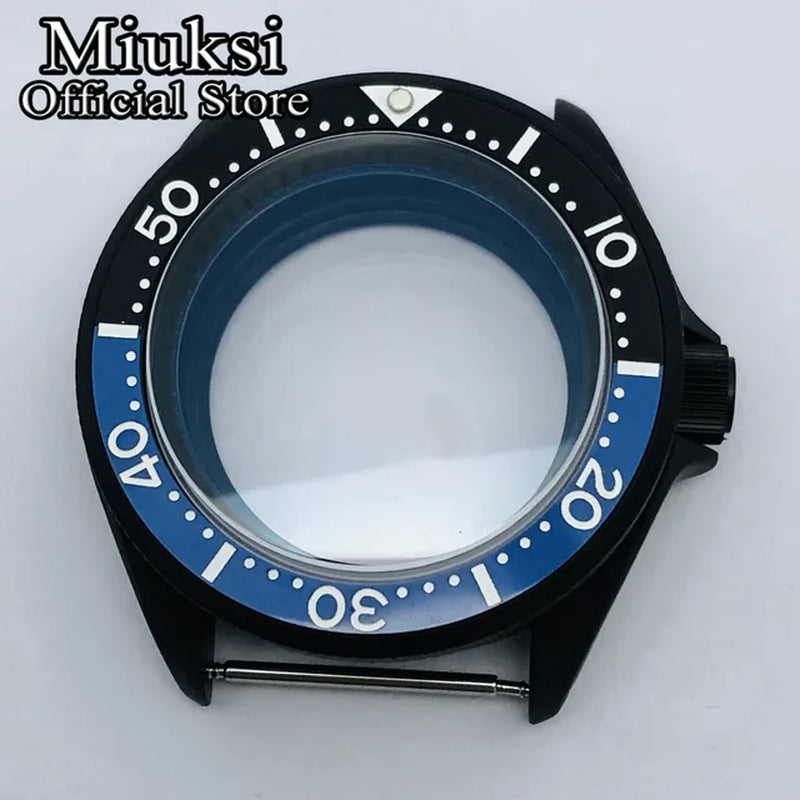 42Mm Watch Case Domed Sapphire Glass Ceramic/Titanium Bezel 200M Water Resistant Fit NH35 NH36 Movement