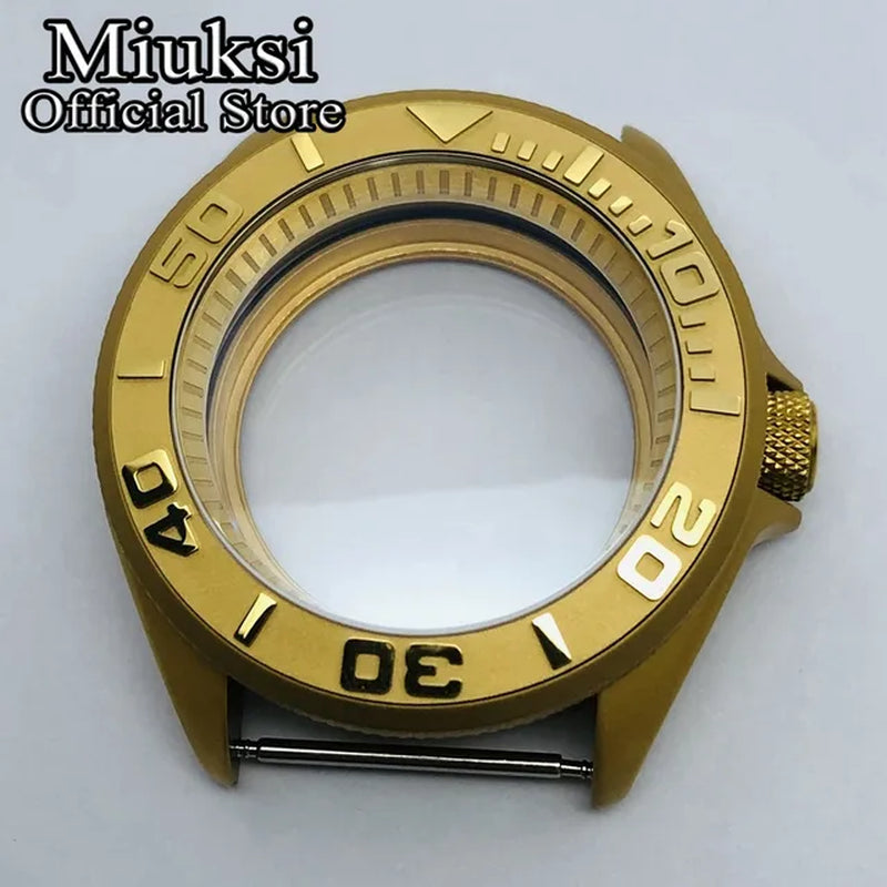 42Mm Watch Case Domed Sapphire Glass Ceramic/Titanium Bezel 200M Water Resistant Fit NH35 NH36 Movement