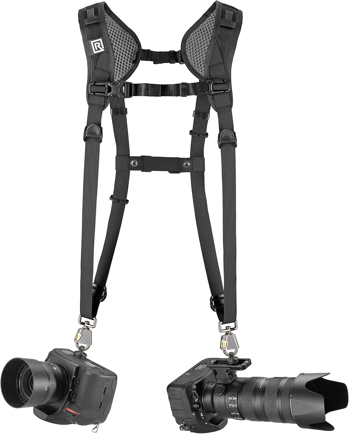 Double Breathe Camera Harness, Trusted Design for One or Two SLR, DSLR, Mirrorless Cameras