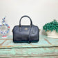 NWT Coach CH282 Rowan Satchel Crossbody Bag in Crossgrain Leather Black