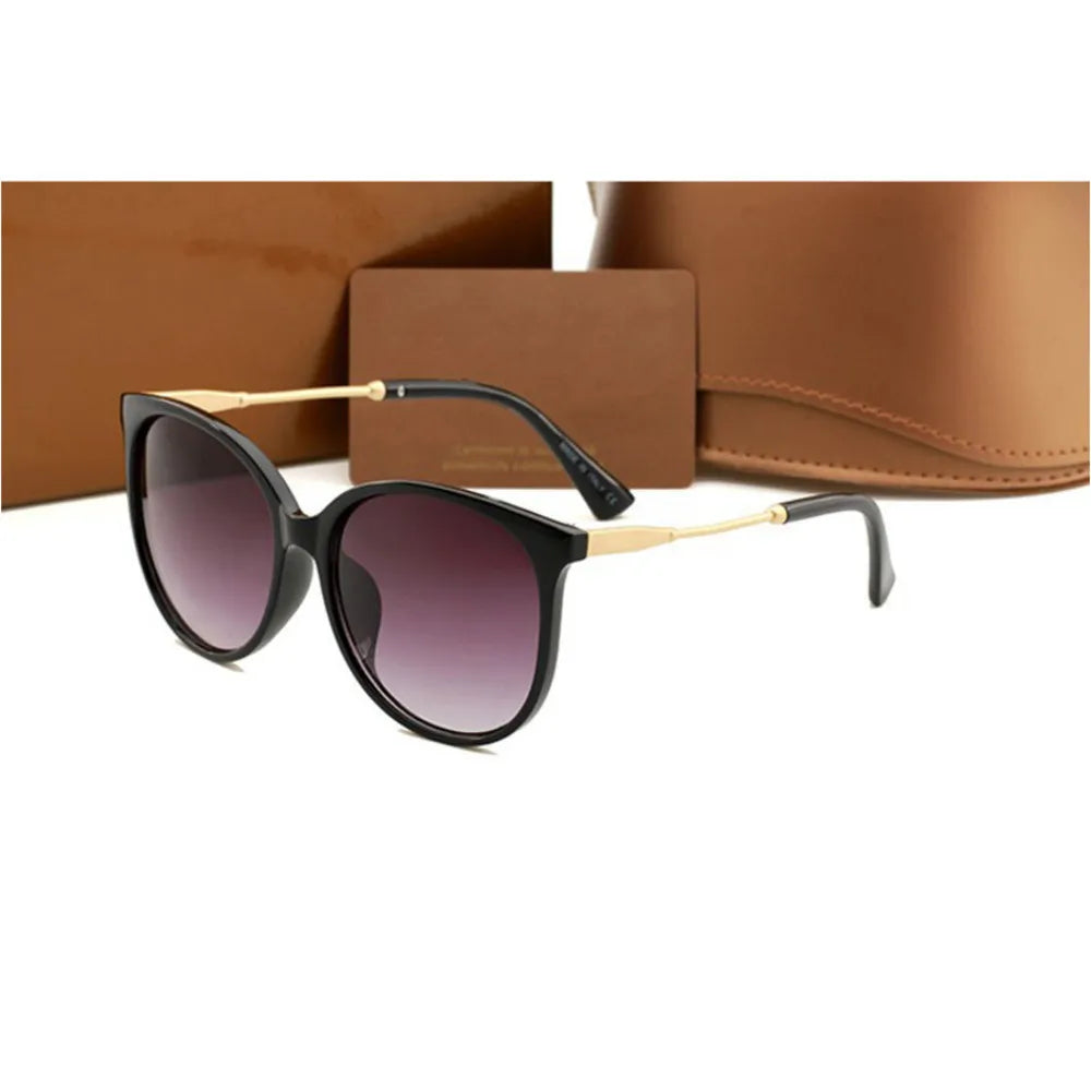 Mens Womens Designer Sunglasses Sun Glasses round Fashion Gold Frame Glass Lens Eyewear for Man Woman with Original Cases Boxs Mixed Color