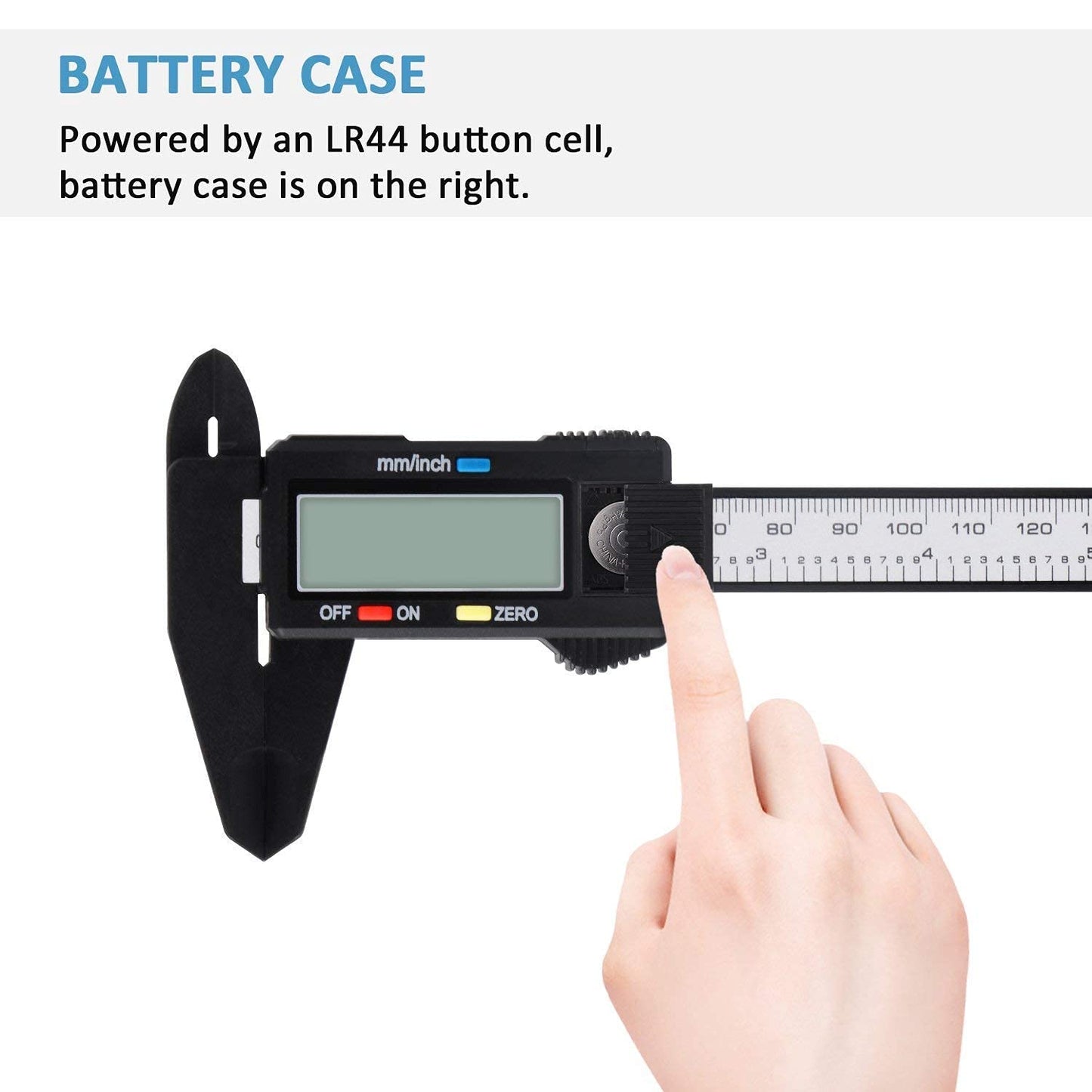 Digital Caliper,  0-6" Calipers Measuring Tool - Electronic Micrometer Caliper with Large LCD Screen, Auto-Off Feature, Inch and Millimeter Conversion