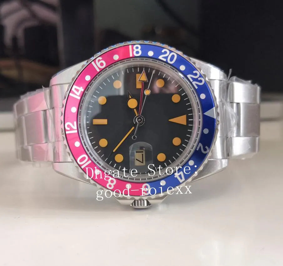 Antique Watches Men V2 Version Alloy Bezel Watch Men'S Bp Vintage 1675 Automatic 2813 Movement Stainless Steel BPF Factory 16710 Date Dress Wristwatches