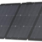 220W Portable Solar Panel, Bifacial Design up to 25% Conversion Efficiency N-Type Solar Cell, with Adjustable Kickstand, IP68 Waterproof, Foldable Solar Panel for Camping Rving Home Backup