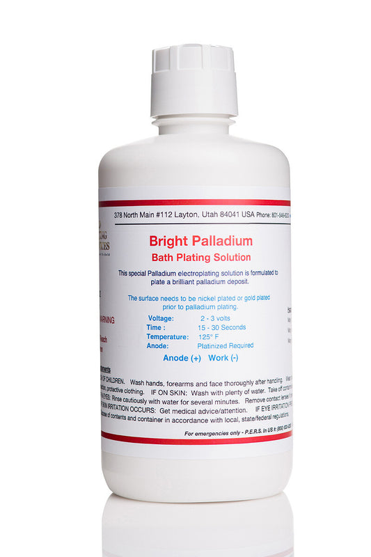 Bright Palladium - Electroplating Solution - 1 Liter