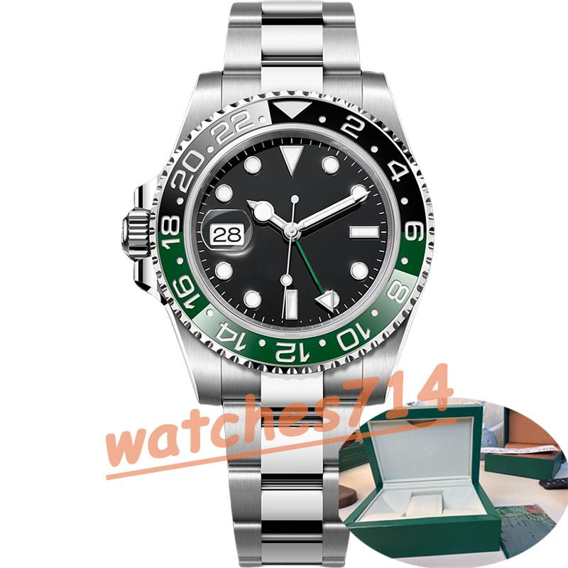 Mens Watch High Quality Luxury Watch 904L Clean Factory Top 3285 Watch Automatic Mechanical Movement 1:1 Ceramic Circle Gmt Standard Time 40Mm Water Proof Witn Box