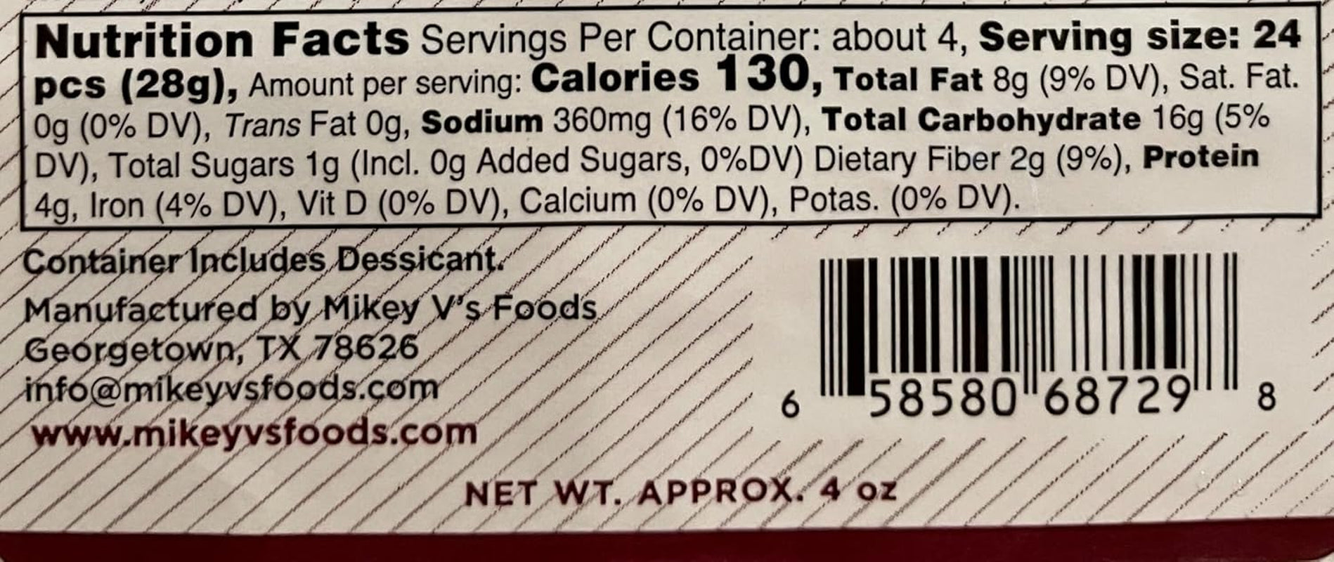 Buffalo Wings "Gator Toes", Deep Fried Garlic Snacks, 4Oz. Buffalo Wing Seasoning Fried Garlic.