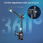 Magic Arm Clamp Kit, Camera Mount Articulating Friction Arm W Super Clamp, W 1/4"-20 Screw and Thread Hole, for Camera, Light, Monitor, Webcam or Action Camera 1.5Kg, for Table, Tube