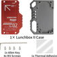 Lunchbox II Red DIY Metal Case for DIY SSD for Atomos Ninja V,V+, Ninja Flame, Ninja Inferno, and Shogun Inferno