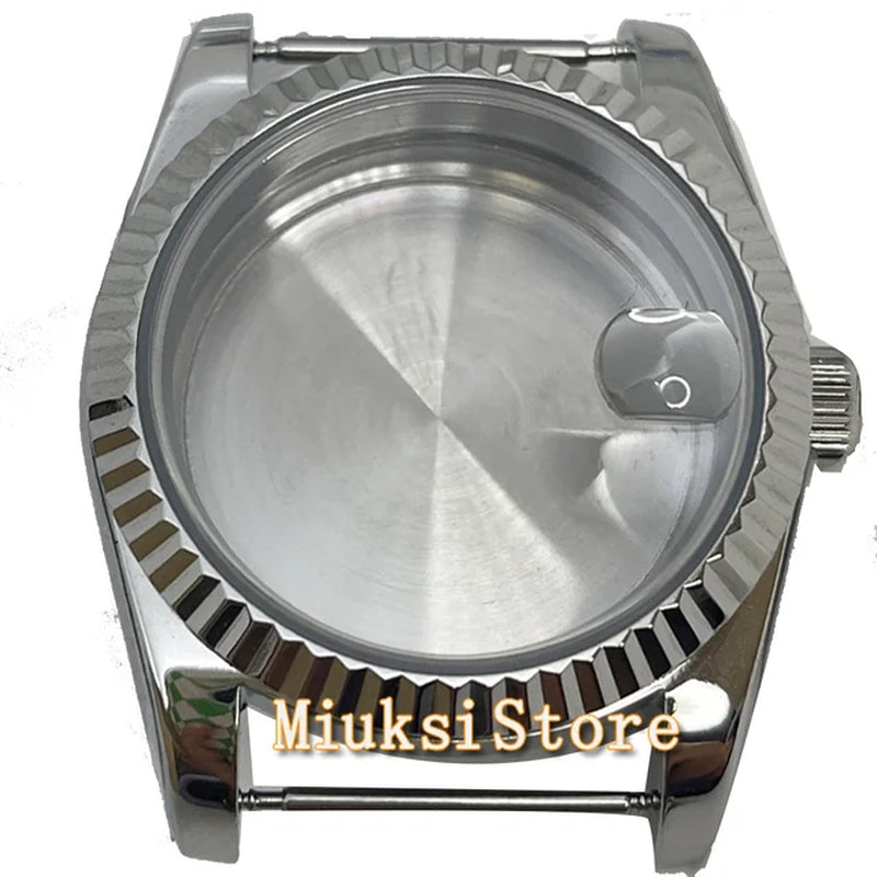 26Mm NH05 Watch Case Silver Gold Sapphire Glass Stainless Steel Fit NH05 NH06 NH05A NH06A Automatic Movement Watch Parts