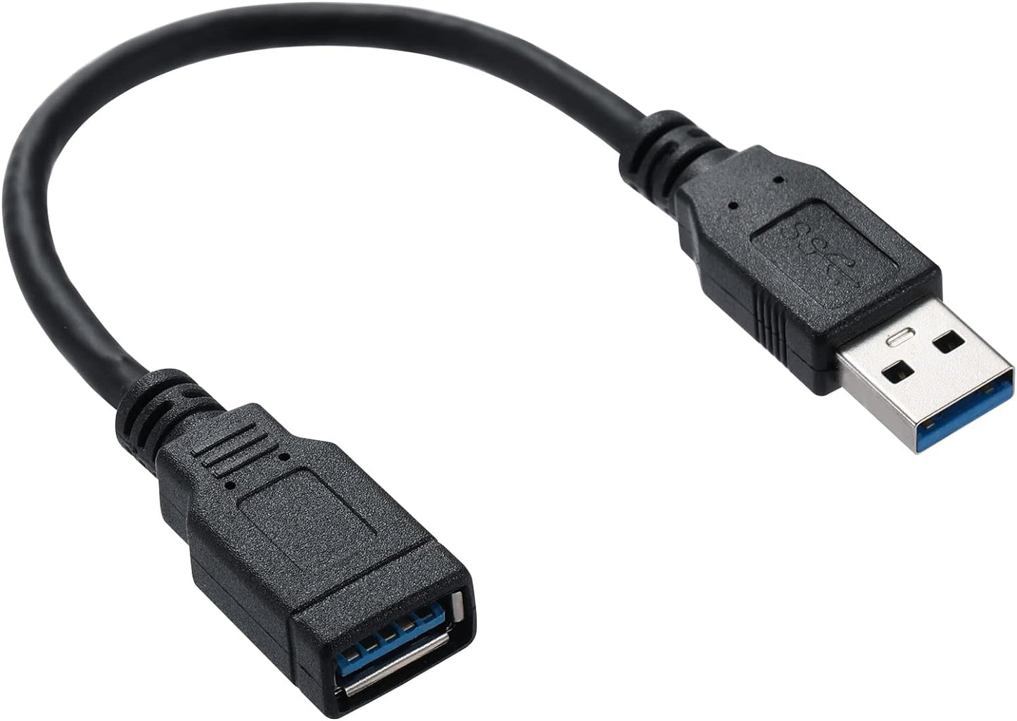 USB 3.0 USB Male a to Female a High Speed Standard USB Extension Cable - Extender to USB Hub,Black 8 Inch