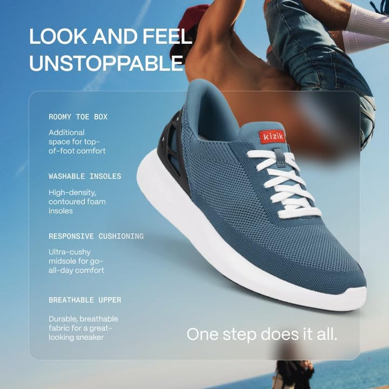 Shoes: Athens Comfortable Breathable Knit Slip on Sneakers, Convenient Hands Free Shoes | Walking Shoes for Men, Women and Elderly | Stylish, Orthopedic Shoes for Everyday and Travel