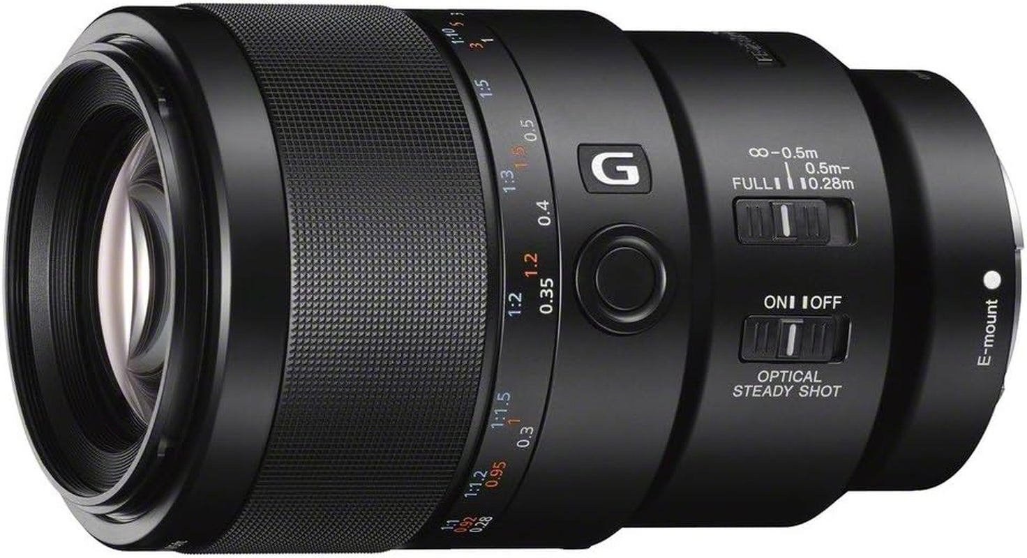 SEL90M28G FE 90Mm F/2.8-22 Macro G OSS Standard-Prime Lens for Mirrorless Cameras,Black