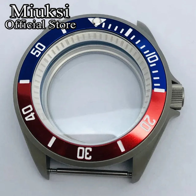 42Mm Watch Case Domed Sapphire Glass Ceramic/Titanium Bezel 200M Water Resistant Fit NH35 NH36 Movement