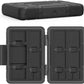 Memory Card Holder Case 15 Slots, Water-Resistant for SD Card, Micro SD Card, Cfexpress Type A/Type B Card, XQD Card - 3192