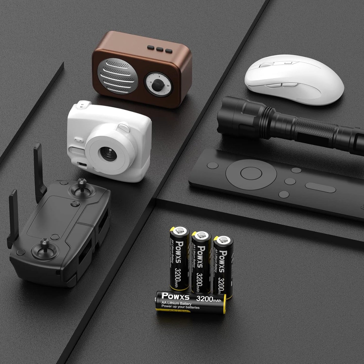 AA Lithium Batteries, 8 Pack 1.5V Lithium Iron Double a Batteries 3200Mah Super Capacity for Blink Camera, Video Doorbell, Flashlight, Toys, Remote Control 【Non-Rechargeable】