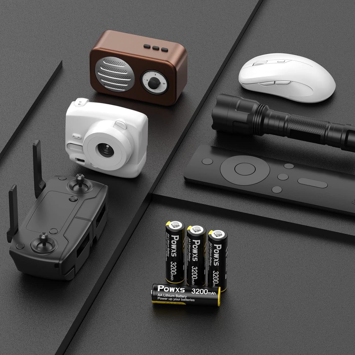 AA Lithium Batteries, 8 Pack 1.5V Lithium Iron Double a Batteries 3200Mah Super Capacity for Blink Camera, Video Doorbell, Flashlight, Toys, Remote Control 【Non-Rechargeable】