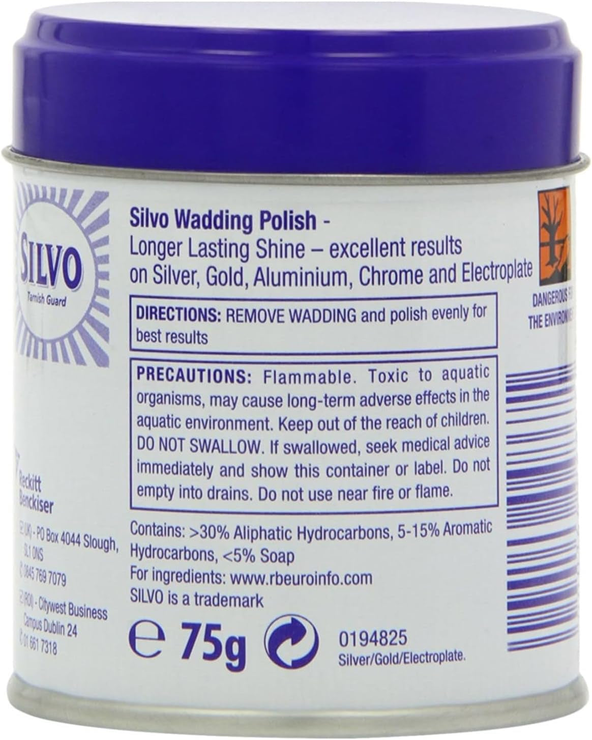 Metal Polish Wadding, 75G
