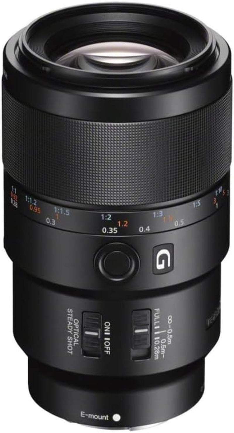 SEL90M28G FE 90Mm F/2.8-22 Macro G OSS Standard-Prime Lens for Mirrorless Cameras,Black